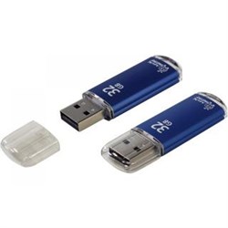 USB флэшка 32GB Smart Buy V-Cut Blue (R 15Mb/s, W 5Mb/s) SB32GBVC-B - фото 4838