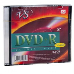 Диск VS DVD+R Double Layer 8.5 GB 8x SL/5 PRINT - фото 5868