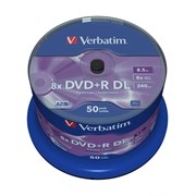 Диск Verbatim DVD+R 8.5 GB 8x банка/50 Double Layer